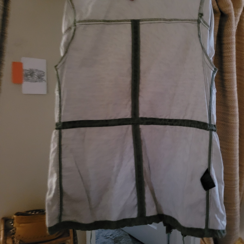 Divided Green Patterned Utility Jacket - Picture 6 of 8